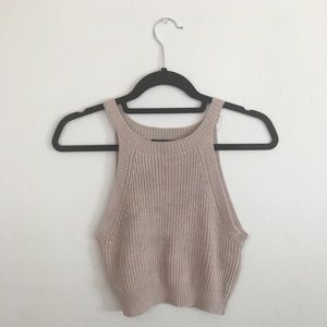 Pink Sweater Croptop